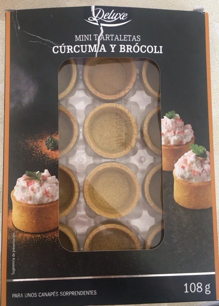 Mini tartaletas cúrcuma y bròcoli