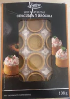 Mini tartaletas cúrcuma y bròcoli