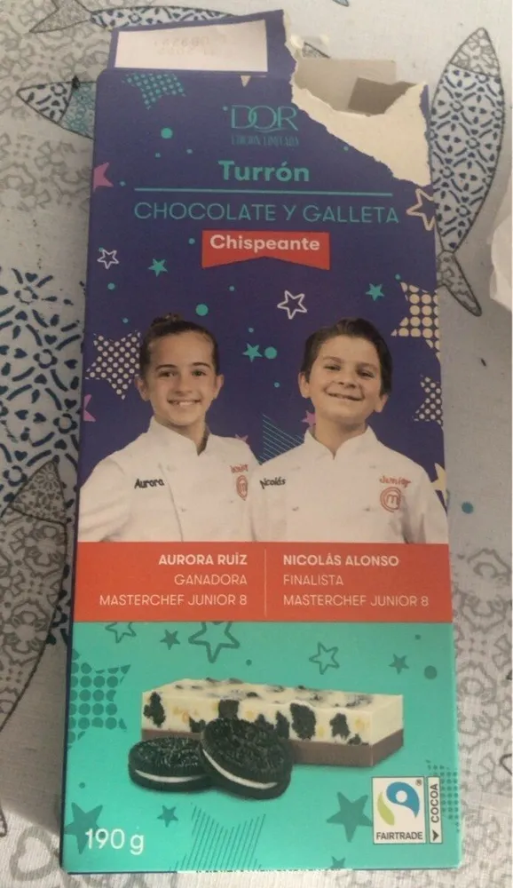 Turron chocolate y galleta