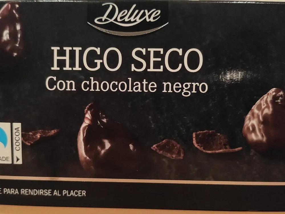 Higo seco con chocolate negro