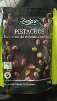 Pistachos cubiertos de chocolate con leche
