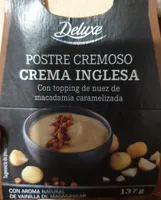 Postre Crema Inglesa Topping nuez