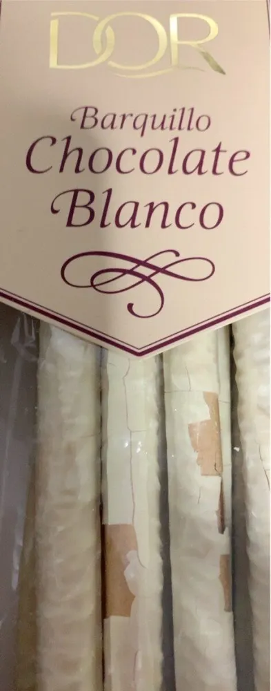Barquillo chocolate blanco