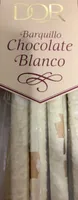 Barquillo chocolate blanco