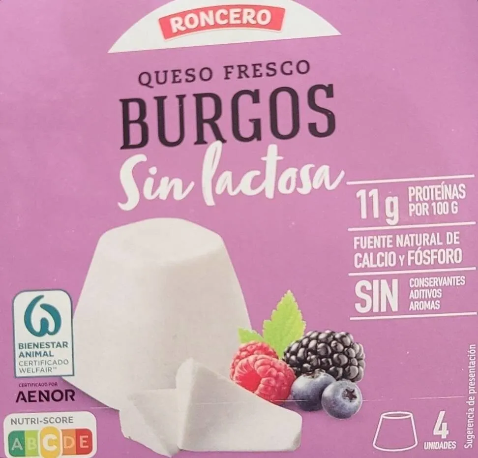 Burgos sin lactosa