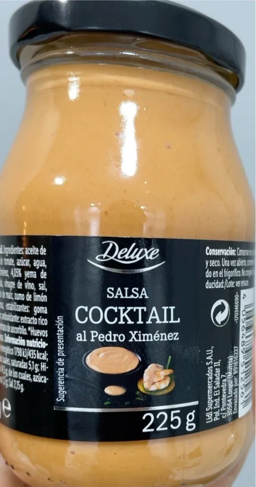 Salsa Cocktail al pedro ximenez