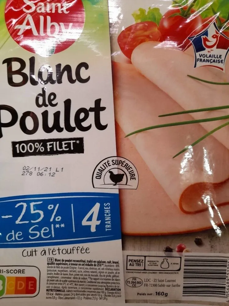 Blanc de poulet 100% filet