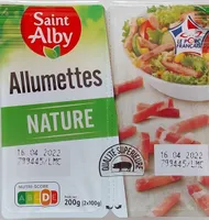 Allumettes Nature 2 x 100 g
