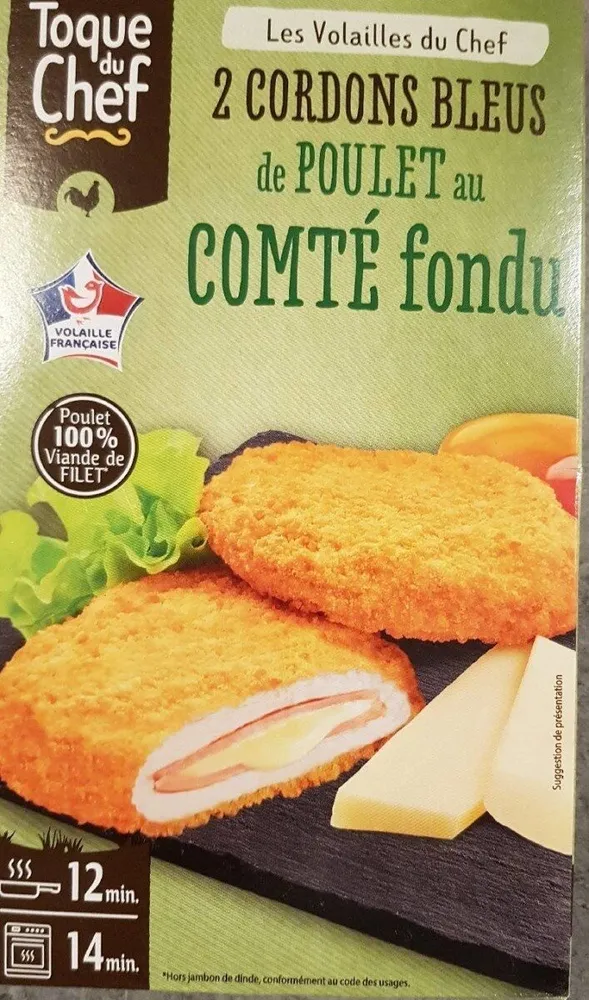 Cordons bleu de poulet au comté
