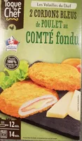 Cordons bleu de poulet au comté