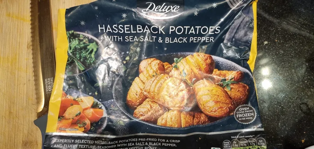 Hasselback Potatoes with sea salt and black pepper