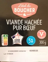 Viande hachée pur bœuf 5% MG