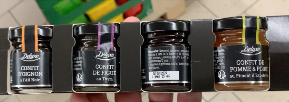 Coffret de 4 confits pour fromage & foie gras