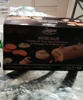 Bûche salée pommes de terre cœur patate douce champignons
