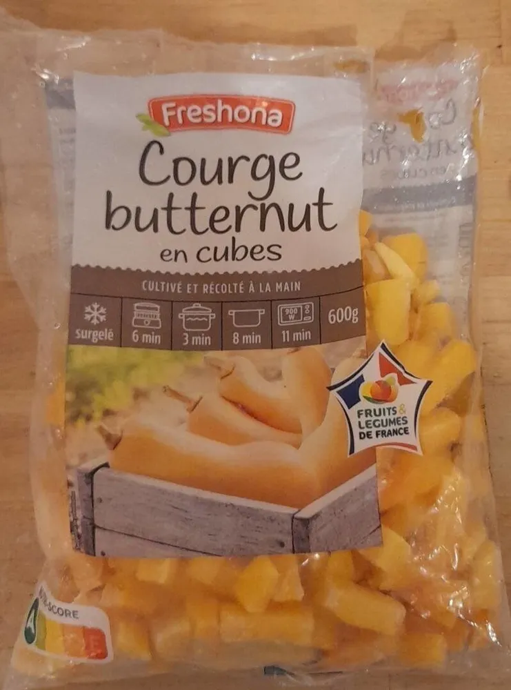 Courge butternut en cubes