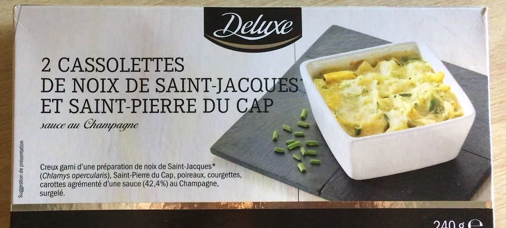 Cassolettes de noix de saint jacques et saint pierre du CAP