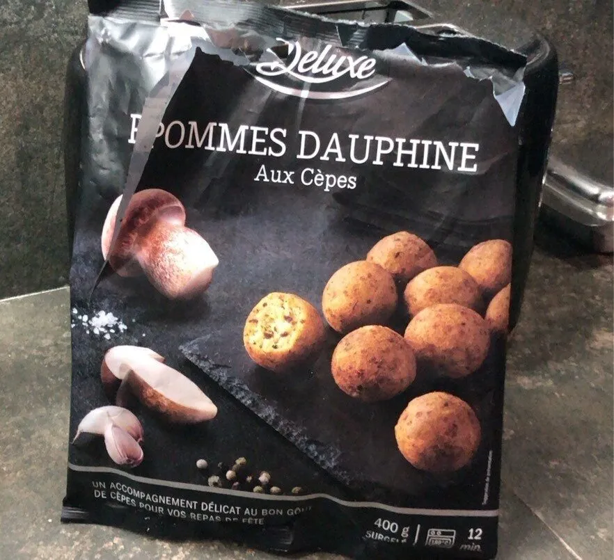 Pommes dauphine aux cèpes