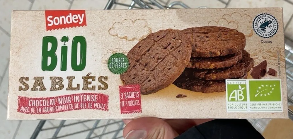Sables au chocolat noir intense
