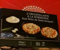 2 croustillants à la normande aux noix de st jacques