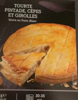 Tourte pintade cèpes et girolles
