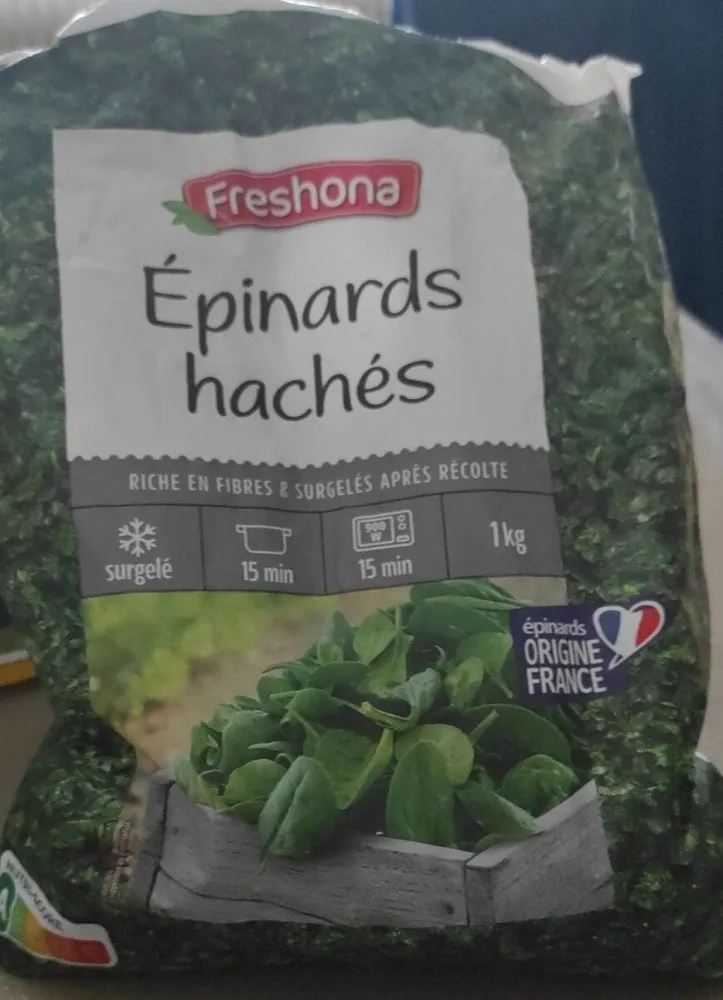 Épinards hachés
