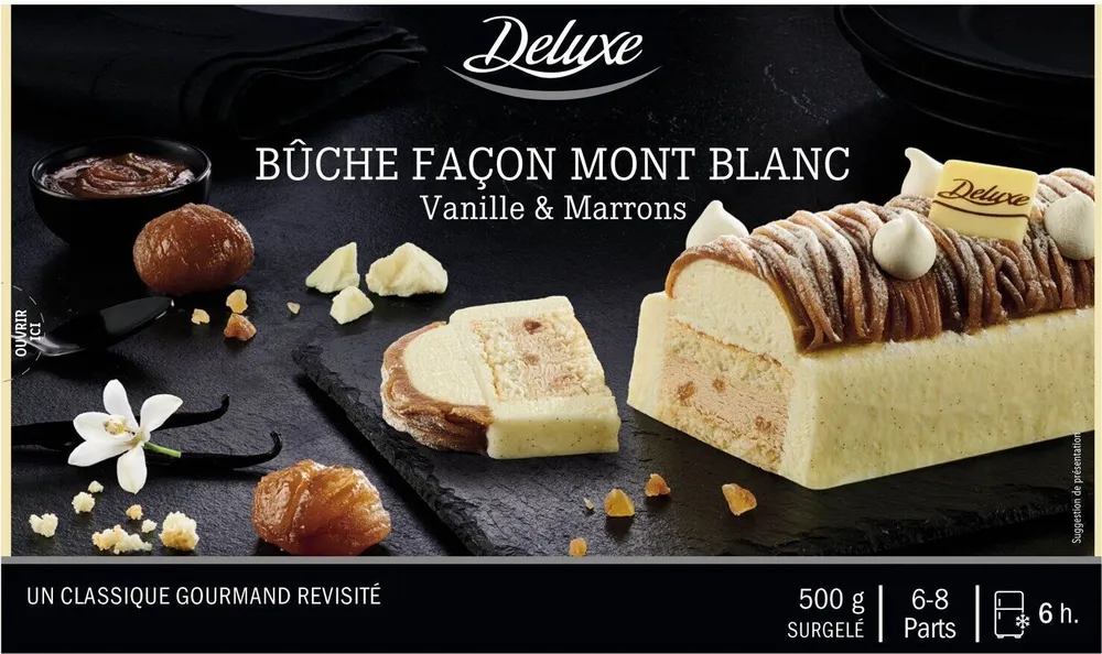 Bûche façon mont blanc