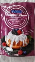Bourbon vanilla flavoured glaze with berry granules
