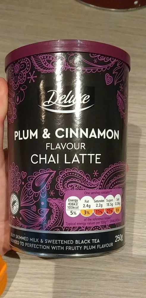 Plum and Cinnamon Flavour Chai Latte