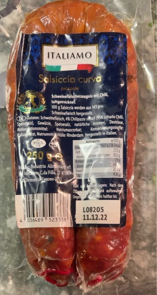 Salsiccia curva