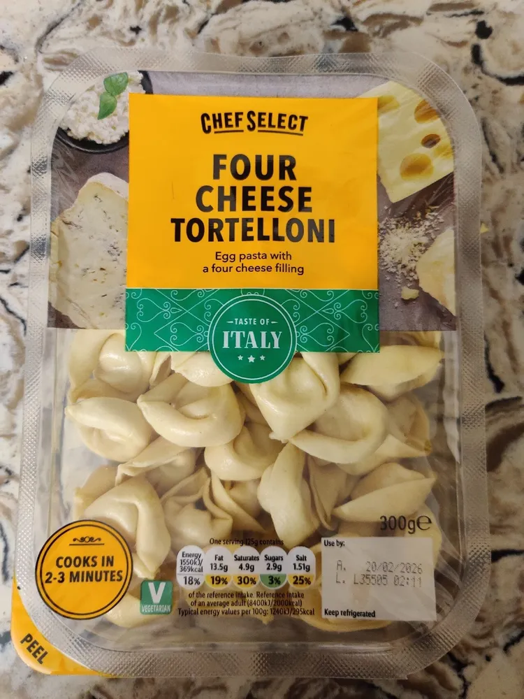 Four cheese tortelloni