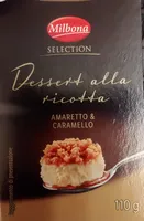 dessert alla ricotta. amaretto e caramello