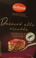 dessert alla ricotta Gianduia e lampone