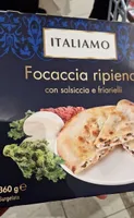 Focaccia ripiena Salsiccia e friarielli