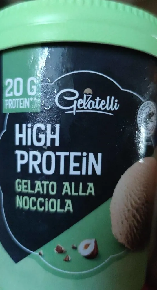 High proteine gelato alla nocciola