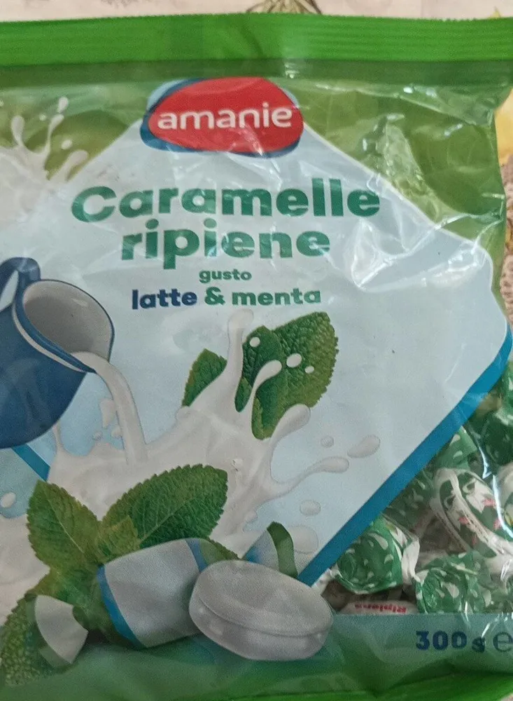 Caramelle Ripiene Visto Latte e Menta