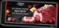 Ice cream dessert red fruit