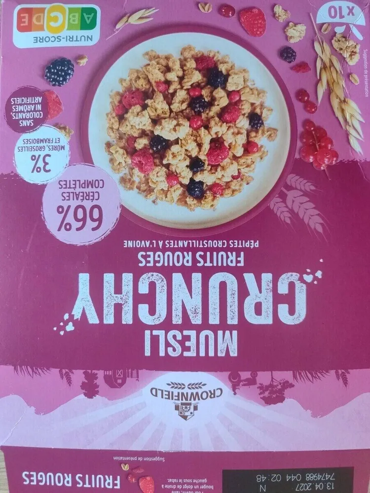 Muesli Crunchy Fruits Rouges