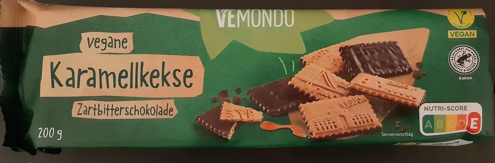 Vegan Cookies Dark chocolate and caramel