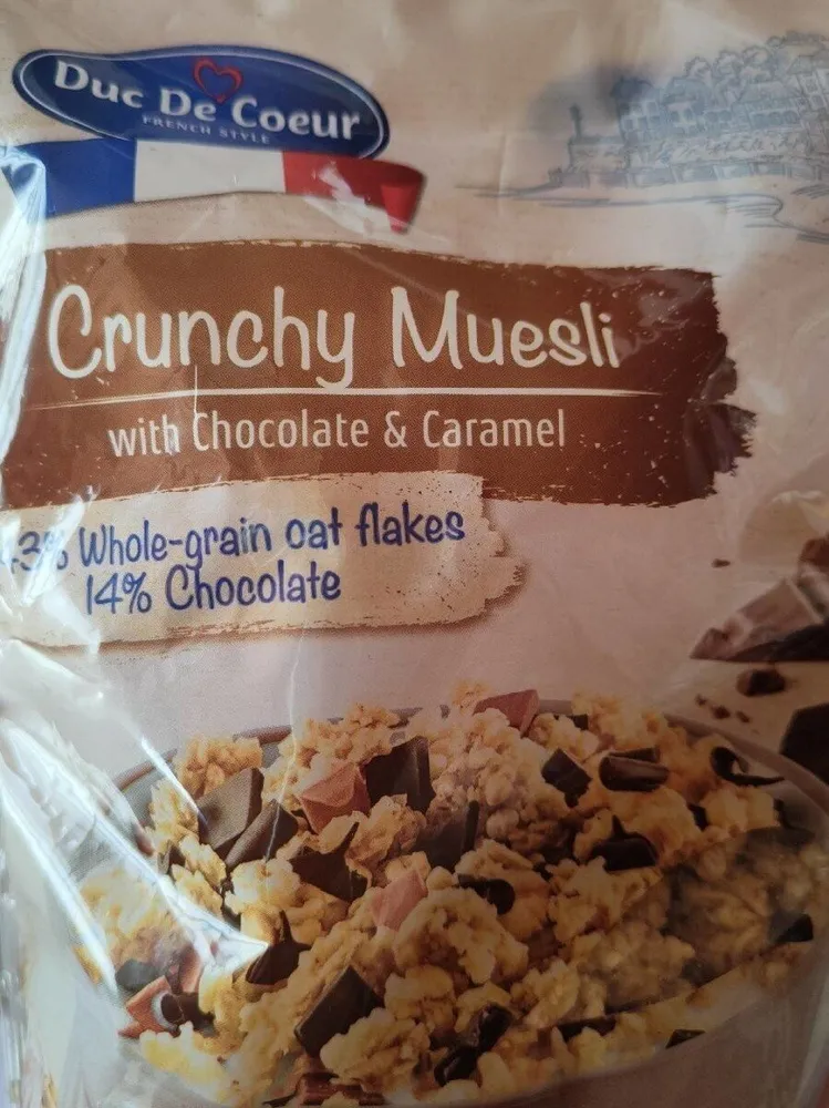 Crunchy Muesli with chocolate & caramel