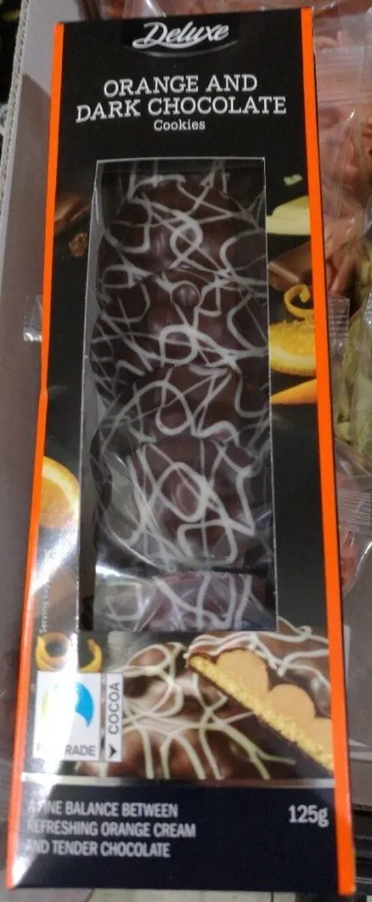 Orange and dark chocolate cookies