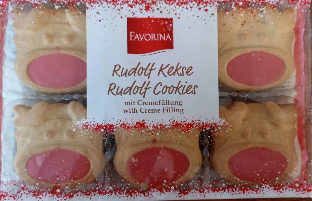 Rudolf Cookies creme filling