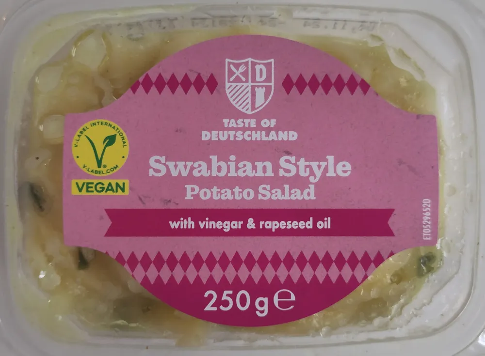 Swabian Style Potato Salad, with vinegar & rapeseed oil