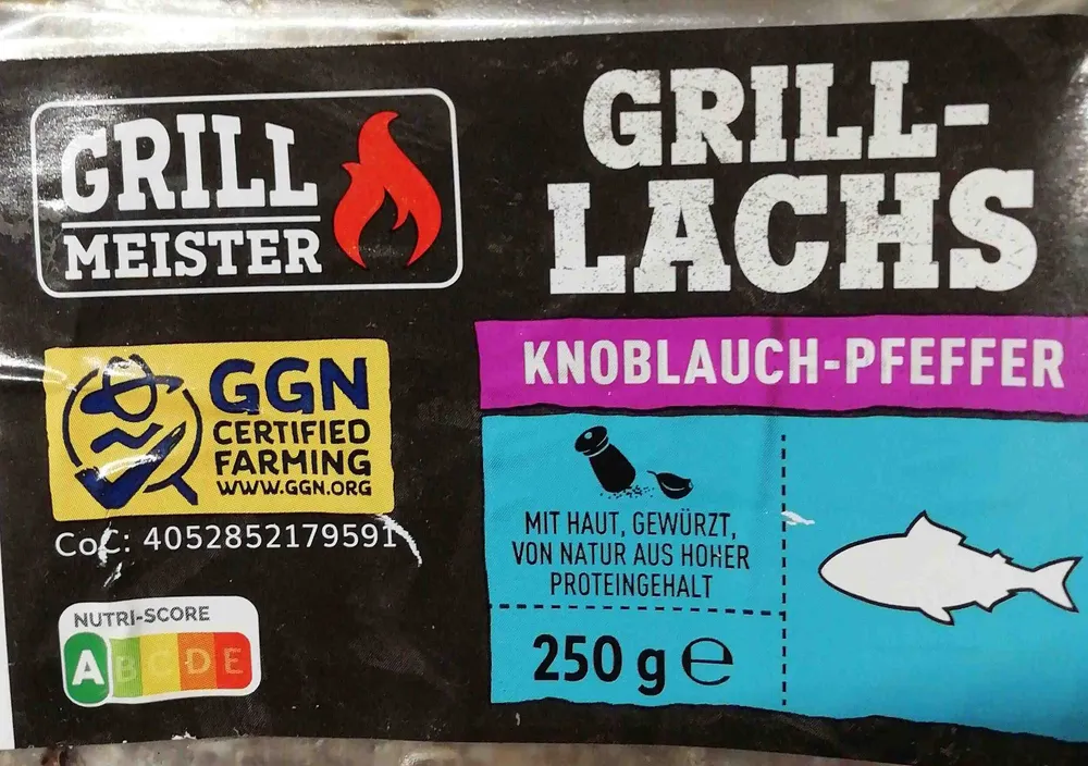 Grill-Lachs, Knoblauch-Pfeffer