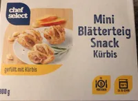 Mini Blätterteig Snack Kürbis
