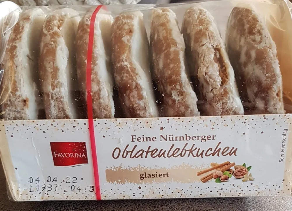 Feine Nürnberger Oblatenlebkuchen glasiert