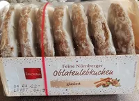 Feine Nürnberger Oblatenlebkuchen glasiert