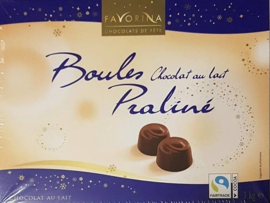 Boules chocolat au lait praliné