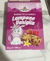 Barrette di muesli lamponi/vaniglia