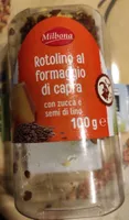 Rotolino di formaggio di capra con zucca e semi di lino