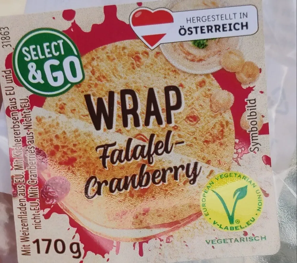 Wrap Falafel-Cranberry
